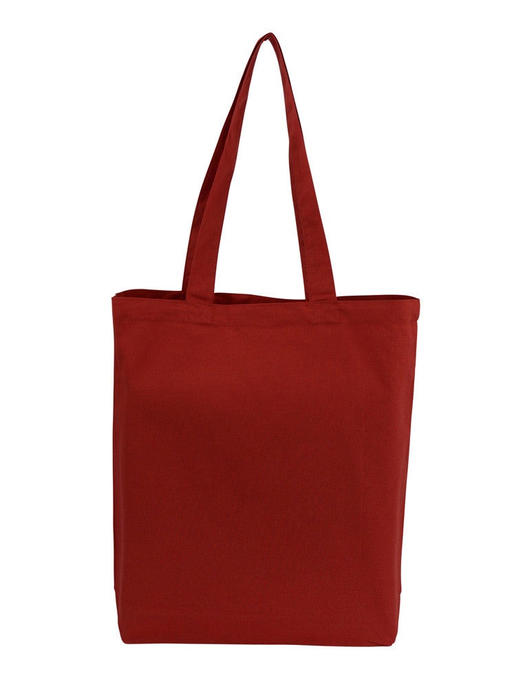 Cotton Tote With Base Gusset Only - Red - CTN-TT-RD-BTM | Red